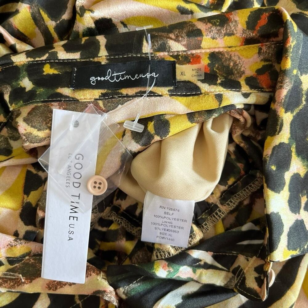 Goodtime U.S.A. mixed animal print long sleeve romper NEW - Picture 7 of 13